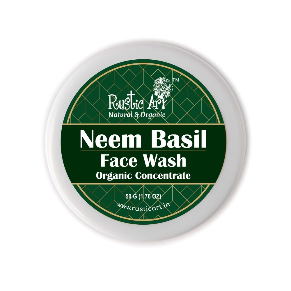 Rustic Art Organic Neem Basil Face Wash Concentrate 50 g Urban